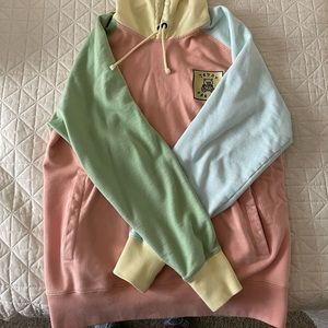 Teddy fresh color block hoodie